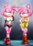  amy_rose animal_ears bbmbbf breasts cosplay cute furry green_eyes hot looking_at_viewer miniskirt mobius_unleashed palcomix pietro&#039;s_secret_club pink_hair sexy short_hair smile sonic_(series) sonic_the_hedgehog_(series) 
