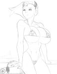  1girl big_breasts bikini breasts dc_comics female_only morganagod raven_(dc) teen_titans voluptuous 