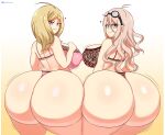 2_girls akamatsu_kaede alternate_ass_size alternate_breast_size ass ass_focus big_ass big_breasts big_butt blonde_hair blue_eyes bottom_heavy bra breasts bubble_ass bubble_butt danganronpa danganronpa_v3 dat_ass enormous_ass extra_thicc fat_ass fat_butt female female_focus female_only females gigantic_ass huge_ass huge_breasts huge_butt iruma_miu lace lace-trimmed_bra lace-trimmed_panties large_ass large_butt long_hair looking_at_viewer looking_back panties purple_eyes seductive sexy sexy_ass sexy_body smelly_ass smiling_at_viewer startop thick_ass thick_thighs thong underwear wide_hips