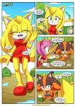  amy_rose bbmbbf comic mobius_unleashed palcomix sega sexy_boom sonic_boom sonic_the_hedgehog_(series) sticks_the_jungle_badger zooey_the_fox 