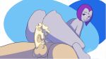 big_ass big_penis color colored cum dat_ass gif high_resolution latenightsexycomics looking_back looking_pleasured loop male penis purple_hair rachel_roth raven_(dc) riding tagme teen_titans young_adult