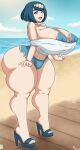  female gigantic_ass gigantic_breasts hourglass_figure huge_breasts lana&#039;s_mother lana&#039;s_mother_(pokemon) milf overflowing_breasts pokemon pokemon_sun_&amp;_moon sexy sexy_ass sexy_body sexy_breasts solo suiren&#039;s_mother thick_thighs ultiblackfire voluptuous 