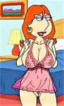  big_breasts erect_nipples family_guy lois_griffin norm normal9648 pussy see-through thighs 