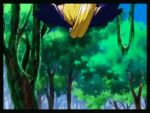  anime bouncing_breasts breasts drop erel_plowse eretzvaju evil_zone gif hands_behind_head outdoors trees upside_down video_game 