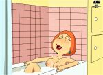  bathing bathroom breasts closed_eyes erect_nipples family_guy gkg lois_griffin 