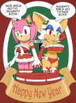  2girls amy_rose anonymind_(manipper) anthro bat big_breasts christmas comic female female_only femsub furry gevind glowing_eyes happy_trance hedgehog highres holly hypnotic_accessory large_breasts magic manip panties rouge_the_bat santa_costume sonic_(series) text underwear 