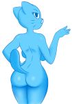  anthro ass cartoon_network cat feline furry looking_at_viewer mammal nicole_watterson nude the_amazing_world_of_gumball unknown_artist 