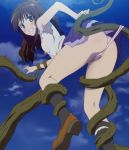  1girl ass bare_arms blush brown_hair cute female hot imminent_sex imminent_tentacle_rape legs long_hair miniskirt panties panties_pull restrained sexy skirt sleeveless socks suspended_in_midair tentacle tentacle_around_leg tentacles tentacles_around_ankles to_love-ru underwear upskirt yellow_eyes yuuki_mikan 