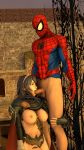 3d big_breasts crossover fellatio fire_emblem loverlassysponk lucina_(fire_emblem) marvel marvel_comics nude_female spider-man spider-man_(series)