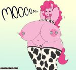 1girl 1girl 2016 anthro anthrofied areola big_breasts breasts cutie_mark earth_pony equine erect_nipples fan_character friendship_is_magic furry gradient_background horse huge_breasts hugtastic_pinkie_pie lactating mammal milk my_little_pony nipple_piercing nipples piercing pinkie_pie_(mlp) pony simple_background slightly_chubby somescrub standing thick_thighs voluptuous 