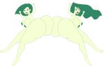 areolae ass ass_to_ass battle big_ass big_breasts breasts commission disney dk female green_eyes green_hair green_skin kim_possible kimberly_ann_possible nipples nude pussy riffsandskulls shego yuri