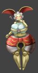 1girl ? big_breasts breasts bunny_ears creatures_(company) creatures_inc. embarrassed female game_freak gen_7_pokemon gigantic_ass gipehtyboon huge_breasts magearna mythical_pokemon nintendo original_color_magearna pink_eyes pokemon pokemon_sm robot robot_girl solo surprised