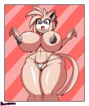  1girl alexia_the_wallaby anthro big_breasts breast_expansion breasts clothing dreamcastzx1 furry huge_breasts huge_thighs mammal marsupial panties tight_clothing underwear wallaby 