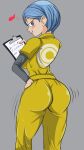 1girl anime_milf ass ass_focus big_ass big_breasts blue_eyes blue_hair bottom_heavy breasts bubble_butt bulma_brief closed_eyes clothed clothed_female clothing dat_ass dragon_ball dragon_ball_super dragon_ball_super:_super_hero dragon_ball_z ear_piercing earrings fat_ass female_focus female_only large_ass looking_at_viewer looking_back mature mature_female milf nipple_bulge one_eye_closed open_mouth piercing seductive seductive_smile sexy sexy_ass sexy_body sexy_breasts short_hair sideboob simple_background smile solo_female solo_focus tagme thick_thighs voluptuous white_background wide_hips