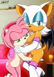  amy_rose bbmbbf mobius_unleashed palcomix rouge_the_bat sega 