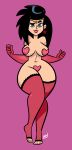  dc_comics dcau diana_prince elbow_gloves justice_league_action lookatthatbuttyo looking_at_viewer pasties stockings wonder_woman wonder_woman_(series) 