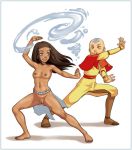 aang avatar:_the_last_airbender blush breasts dark_skin edit erect_nipples erection hairless_pussy katara lexxercise nipples nude pussy small_breasts tooner uncensored white_background