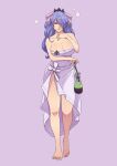 1girl big_breasts camilla_(fire_emblem) cirenk cleavage closed_mouth dress female_solo fire_emblem fire_emblem_fates fire_emblem_heroes fire_emblem_if full_body hair_over_one_eye lipstick long_hair looking_at_viewer nintendo purple_eyes purple_hair smile standing strapless strapless_dress