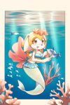 ambient_coral artist_request coral cream_the_rabbit female_focus fish furry furry_female high_res light_rays mermaid miniskirt monster_girl sega skirt sonic sonic_the_hedgehog_(series) underwear water