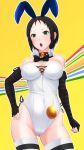 1girl big_breasts breasts bunny_ears bunny_girl bunnysuit cleavage female female_only kemurin looking_at_viewer marie marie_(persona_4) persona persona_4 solo_female
