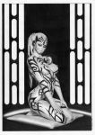  1_female 1_girl 1girl alien breasts darth_talon female female_alien monochrome nude star_wars twi&#039;lek 
