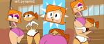  2_girls ass breasts cunnilingus debbie_turnbull embarrassed face_in_ass fitness_center huge_ass large_ass looking_at_another looking_down multiple_girls pe_teacher pyramid_(artist) red_hair robotboy rope shorts surprised yuri 