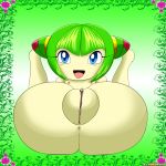  1girl 1girl anus cosmo_the_seedrian flora_fauna green_hair hair high_res humanoid nobody147 not_furry nude open_mouth plant pussy sega 