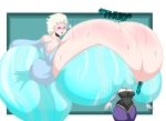 anna_(frozen) ass big_ass big_breasts breast_grab breast_smother breasts cleavage dat_ass disney elsa female frozen_(movie) giant giantess heart hyper_breasts incest okioppai sisters