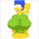  1boy 1girl bart_simpson bouncing_breasts female flashing gif huge_breasts incest male male/female marge_simpson mostly_nude mother&#039;s_duty mother_and_son nipples shirt shirt_lift the_simpsons undressing 
