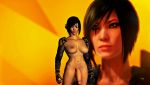  1girl 3d background big_breasts black_hair blue_eyes breasts cock cybernetics faith_connors female female_human female_only futanari games human human_only large_breasts legs mirror&#039;s_edge nipples nude nude_female penis posing render short_hair simple_background solo solo_female testicles video_games xnalara xps 
