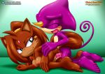  1girl bbmbbf character_request doggy_position espio_the_chameleon full_body mobius_unleashed nipples palcomix pietro&#039;s_secret_club sega sonic_(series) sonic_the_hedgehog_(series) tagme vaginal vaginal_penetration 