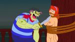  ass bondage breasts daphne_blake nipples rope scooby-doo shaved_pussy 