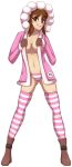 big_breasts breasts coat female ice_climber nana_(ice_climber) panties pink_panties png smile solo striped_panties super_smash_bros. tease transparent_background zelc-face