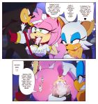  1girl amy_rose anthro anus ass bat cum english_text furry hecticarts hedgehog male male/female mammal penis pussy rouge_the_bat sega shadow_the_hedgehog text 