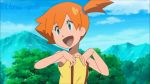  1girl anime ass breasts diving edit female female_only gif kasumi_(pokemon) misty nude orange_hair pokemon pokemon_(anime) pokemon_sm running skinny_dipping small_breasts solo undressing waru-geli 