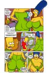  1boy 1girl age_difference bart_simpson comic huge_breasts imminent_sex incest marge_simpson milf mother&#039;s_duty mother_and_son sexensteins size_difference the_simpsons 