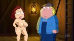  breasts chris_griffin family_guy glasses large_breasts licking_lips meg_griffin nipples nude shaved_pussy thighs tongue tongue_out 