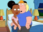  animated bedroom blonde_hair chris_griffin edit family_guy fellatio funny gif guido_l lois_griffin oral pam_(family_guy) pam_washington voyeur 