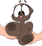  1girl 2015 anthro areola big_breasts breast_fondling breasts cat edit erect_nipples feline fondling mammal milf nicole_watterson nipples parent sunibee the_amazing_world_of_gumball 