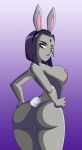  1girl ass big_ass bunny_ears bunny_raven bunny_tail dat_ass dc dc_comics edit female_only huge_ass huge_breasts looking_at_viewer looking_back nude nude_female rachel_roth raven_(dc) ravenravenraven teen_titans 