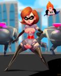  breasts erect_nipples gloves helen_parr mask shaved_pussy the_incredibles thighhighs thighs 