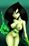  ass breasts disney erect_nipples gloves kim_possible nude pussy_lips shaved_pussy shego thighs 