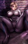 1girl big_breasts bodysuit breasts cleavage clothed_female comic_book_character female_only flowerxl ghost_spider gwen_stacy gwen_stacy_(spider-verse) marvel marvel_comics older older_female short_hair solo_female solo_focus spider-gwen spider-man:_into_the_spider-verse spider-man_(series) superheroine young_adult young_adult_female young_adult_woman