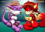  archie_comics ass barefoot bbmbbf big_breasts bondage erect_nipples fiona_fox full_body looking_at_viewer mobius_unleashed nic_the_weasel nicolette_the_weasel nude palcomix pietro&#039;s_secret_club pussy rope sega soles sonic_(series) sonic_the_hedgehog_(series) toes 