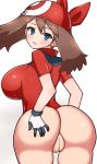 1girl ass bottomless chro chro_(rulurullu) edit haruka_(pokemon) may may_(pokemon) naked_from_the_waist_down pokemon pussy