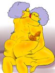  anus ass ass_grab bbw big_ass big_breasts breasts incest kissing nude patty_bouvier selma_bouvier spread_ass sweat the_simpsons twincest twins 
