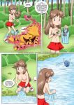  1girl after_sex breasts comic cum cum_on_clothes dragonair electabuzz erection female female_human female_human/male_pokemon human/pokemon interspecies leaf_(pokemon) leafs_adventure male_pokemon no_bra palcomix partially_clothed poke_ball pokemon pokepornlive red_skirt skirt topless 