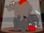  ball circus clumsy dumbo elephant fall gif matriarch prissy pyramid_(artist) sitting_on_face 
