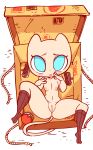  1girl blue_eyes blush breasts cute diives gif hot looking_at_viewer mew nipples nude pokeball pokemon pussy sexy tail 
