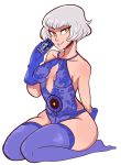  atlus elizabeth_(persona) gloves lingerie looking_at_viewer persona persona_3 scruffyturtles stockings tarot_card 
